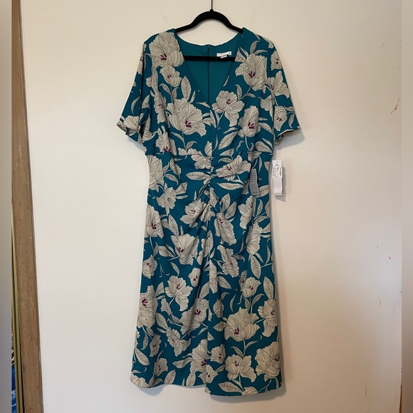 London Times midi short sleeve dress - Picture 2 of 8